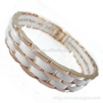 Rose gold bracelet high quality Ceramic bio energy sport bracelet